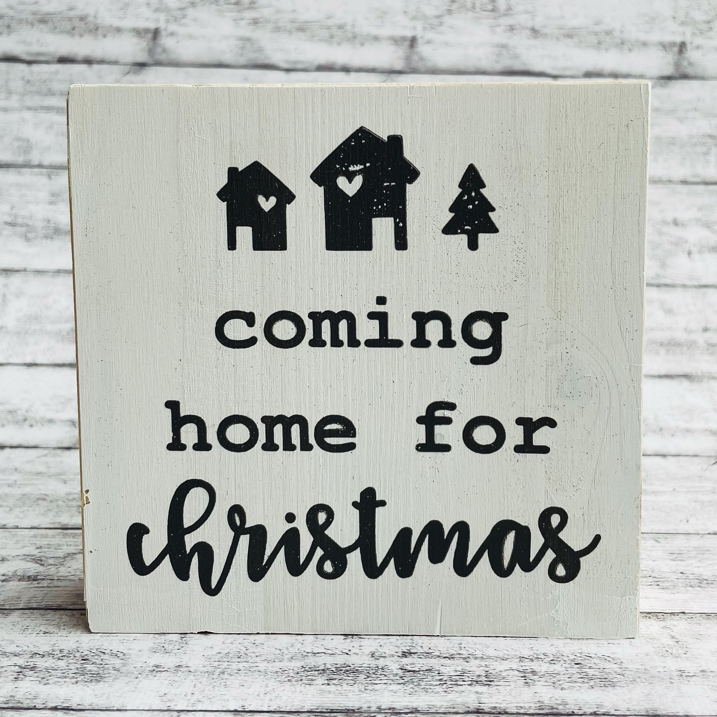 Holzblock - coming home for christmas