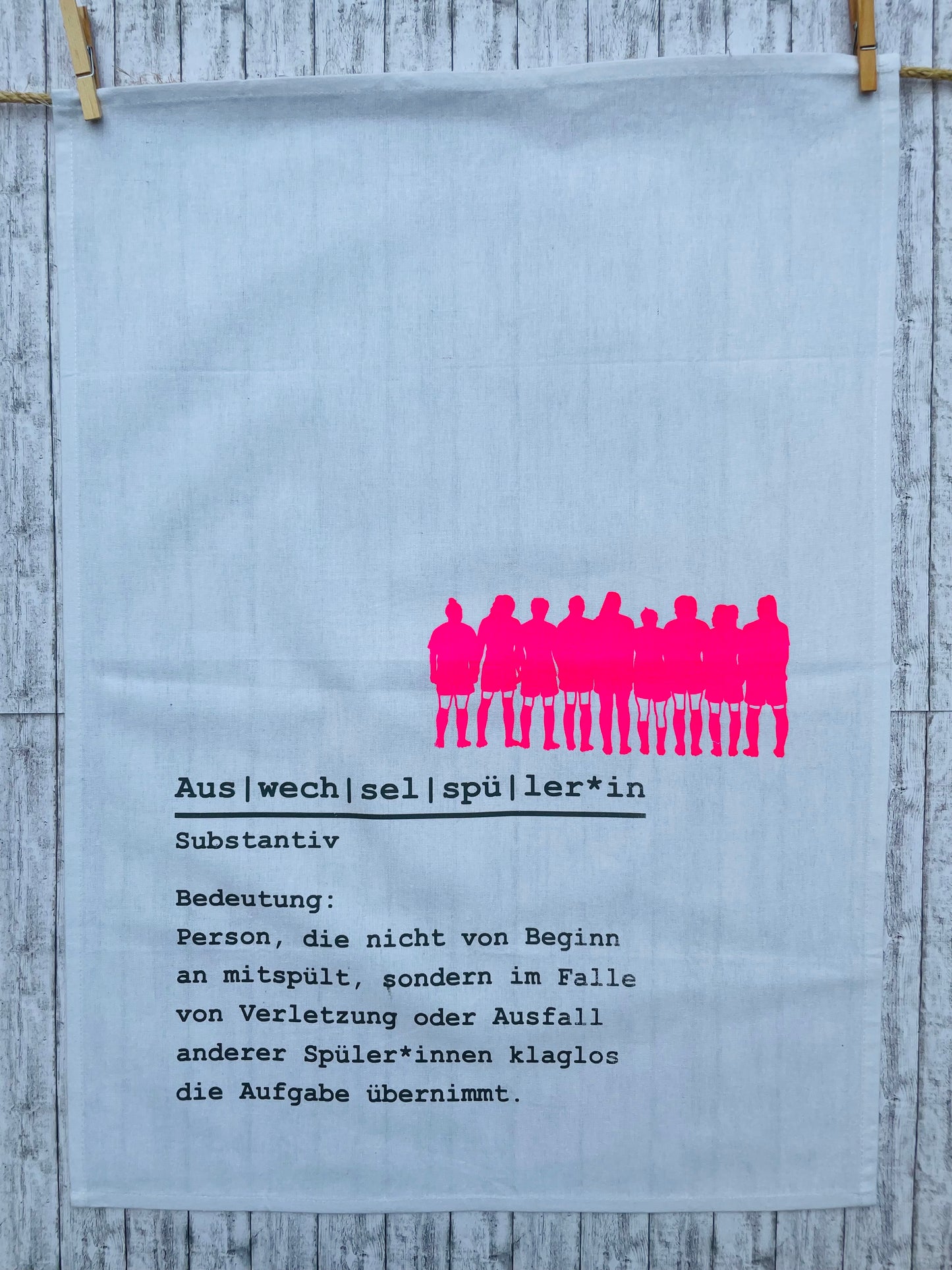 Geschirrtuch - Auswechselspüler*in