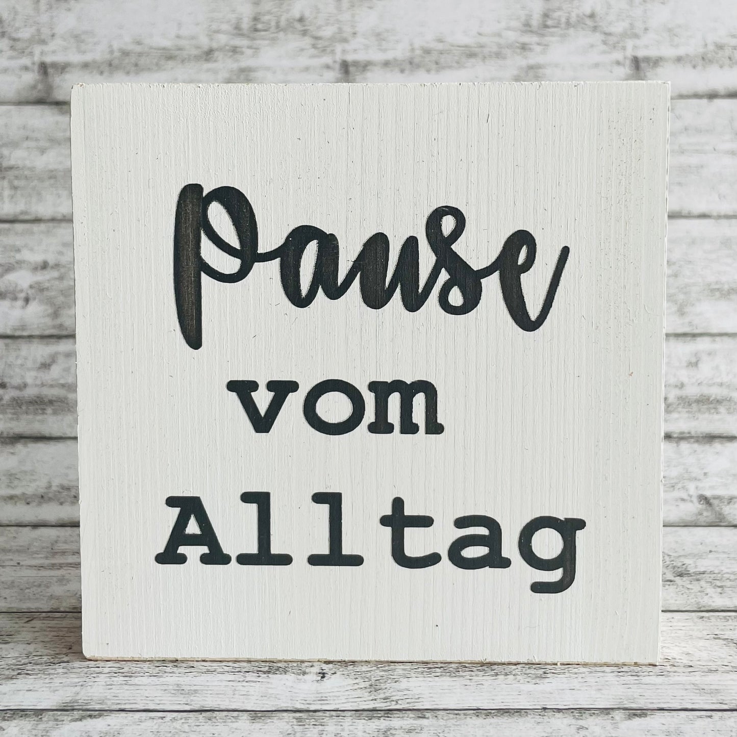 Holzblock - Pause vom Alltag