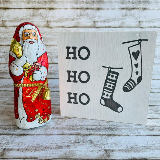 Holzblock - HO HO HO