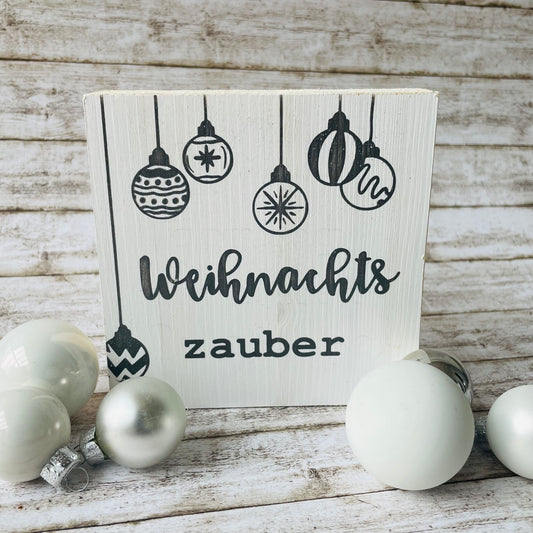 Holzblock - Weihnachtszauber
