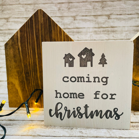 Holzblock - coming home for christmas