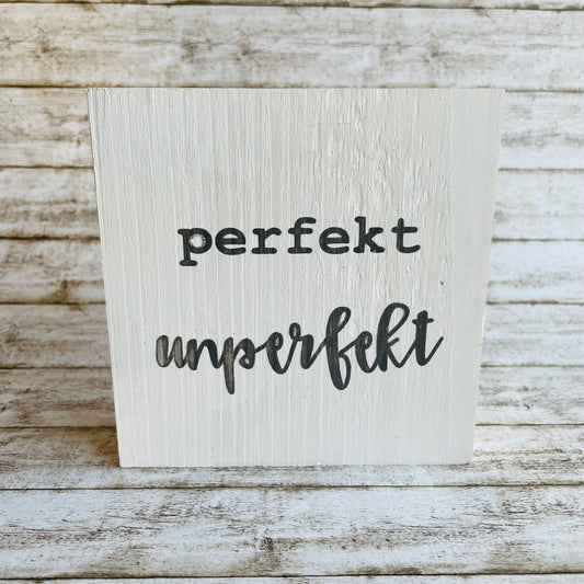 Holzblock - perfekt unperfekt