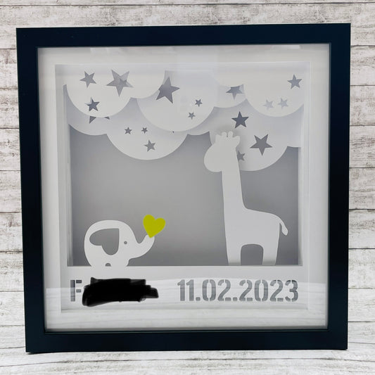 Lightbox - Elefant und Giraffe